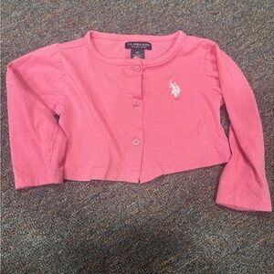 US Polo Assn Ralph Lauren girls cropped cardigan 2T